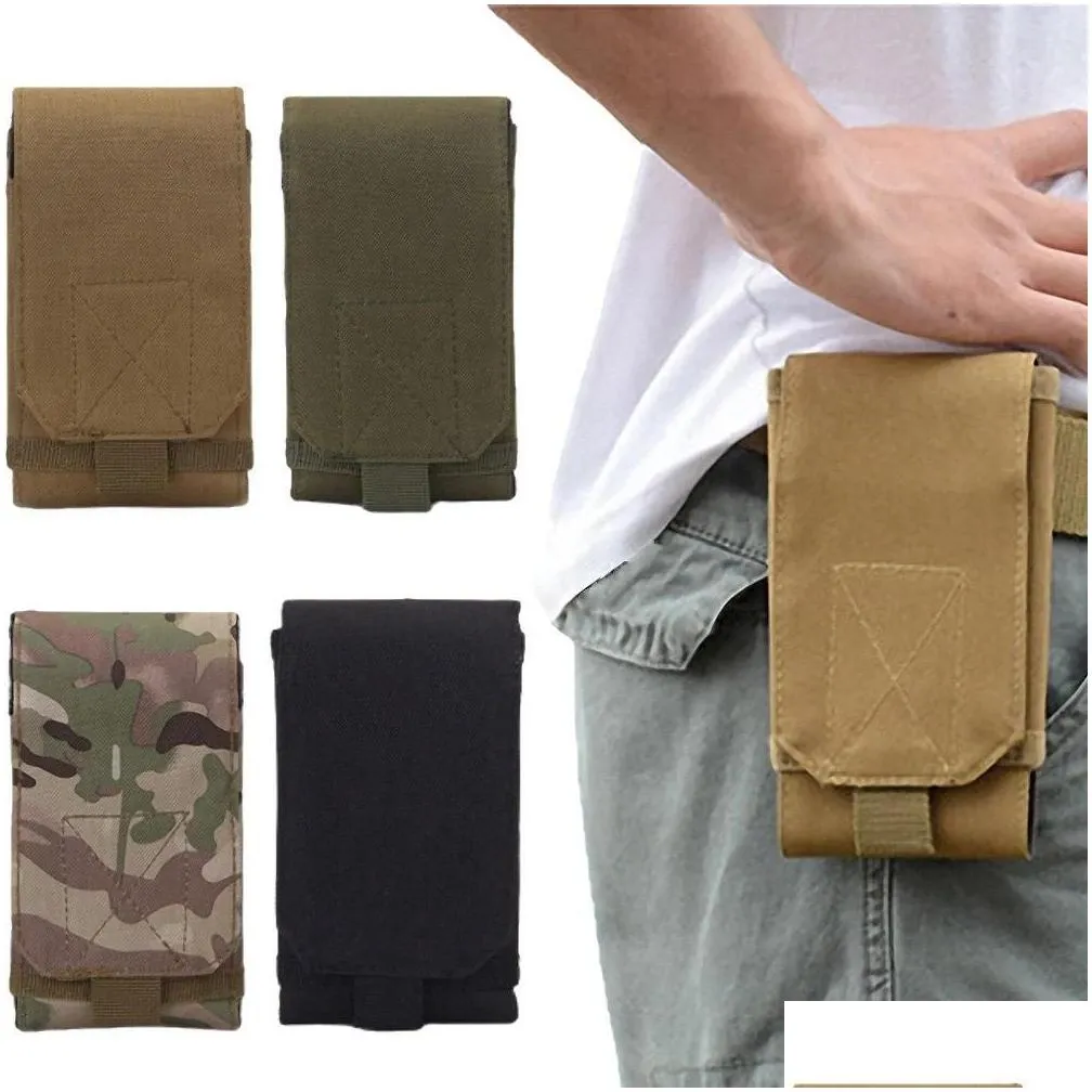 Outdoor Tactical Backpacks Molle Pouch Camping Hiking Hunting Waist Bag Multi Phone Pouch Holder