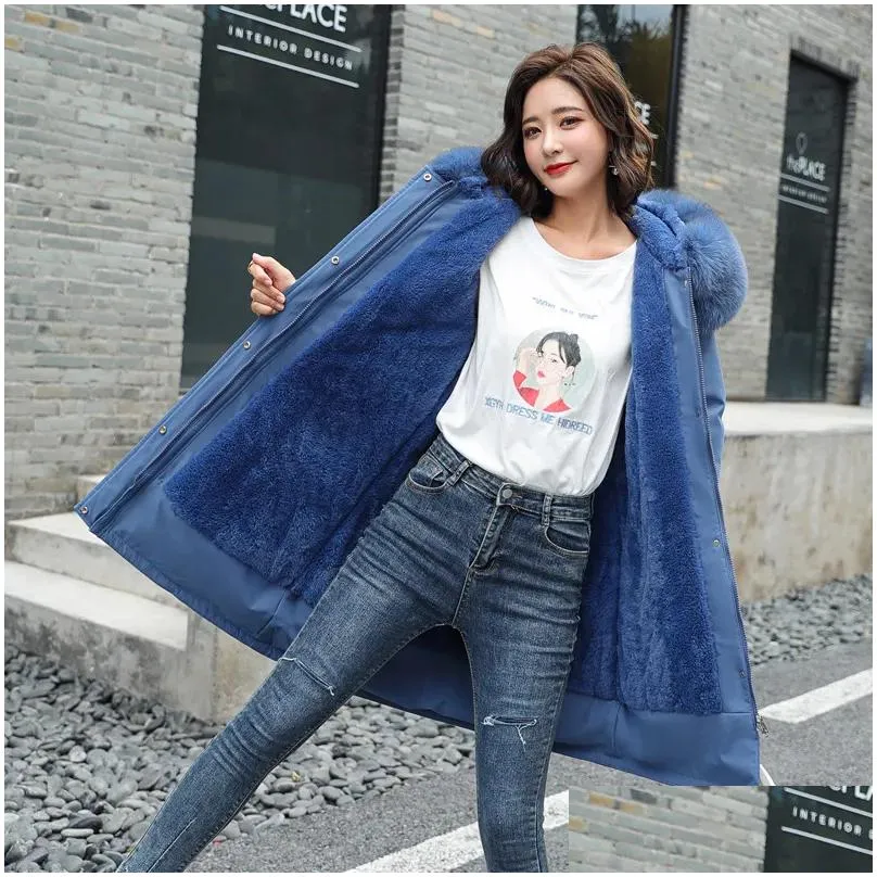 Womens Winter Jacket Plus Size Winter Clothes Women Hooded Coats Women Fur Collar Woman Parkas Down Jacket 5XL 201027