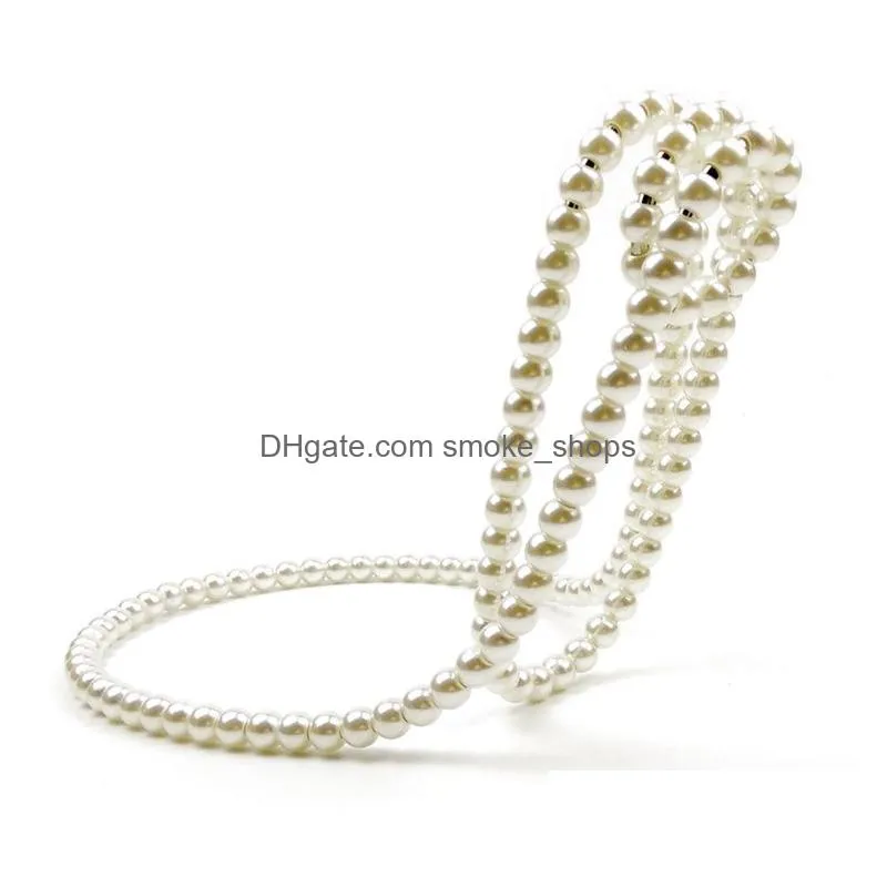 wholesale elegant pearl necklace suspended red wine rack creative home desktop decoration light style decorations lt888