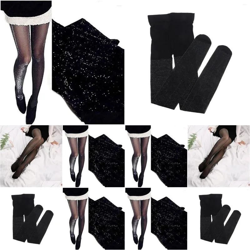 Women Socks 1 Pcs Sexy Charming Shiny Pantyhose Glitter Stockings Womens Glossy Thin Tights Summer Autumn Females