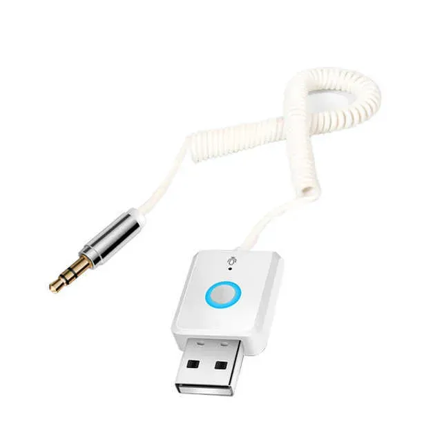 2024 Bluetooth Receiver Transmitter With USB Adapter 3.5Mm Jack Bluetooth Audio Receiver For Car 5.0 Car Accessories Kit