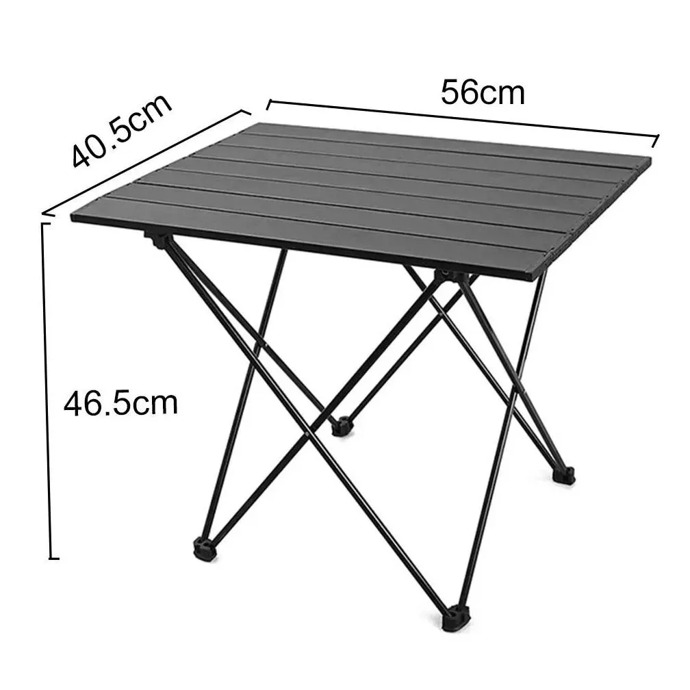 Furnishings Portable Camping Folding Table Outdoor Aluminium Alloy Furniture Travel Tables For Garden Party Picnic BBQ Camping