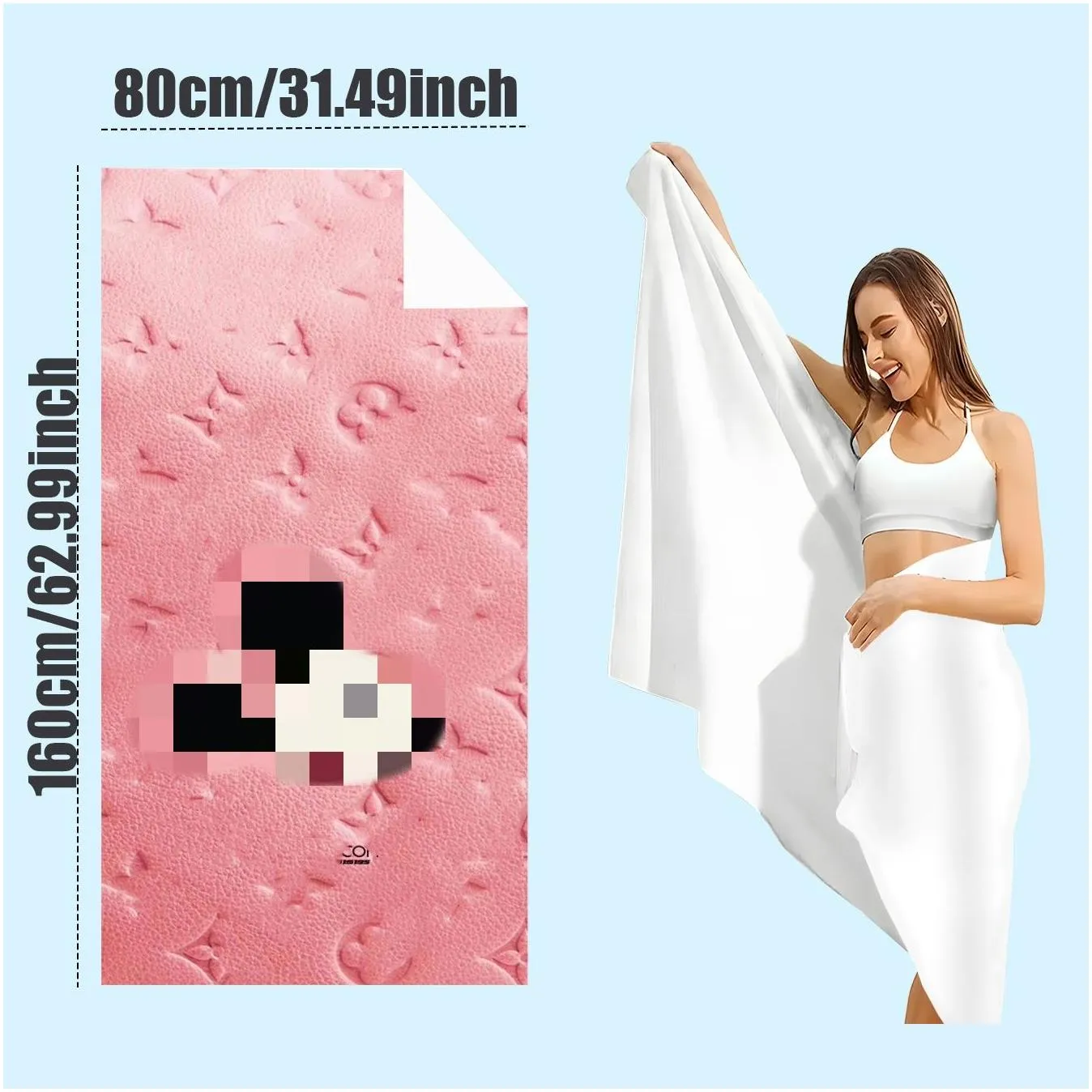 Classic Beach Towel Microfiber Not Easy to Lint Absorbent Factory Direct Sales Swimming Portable Printed Bath Towels