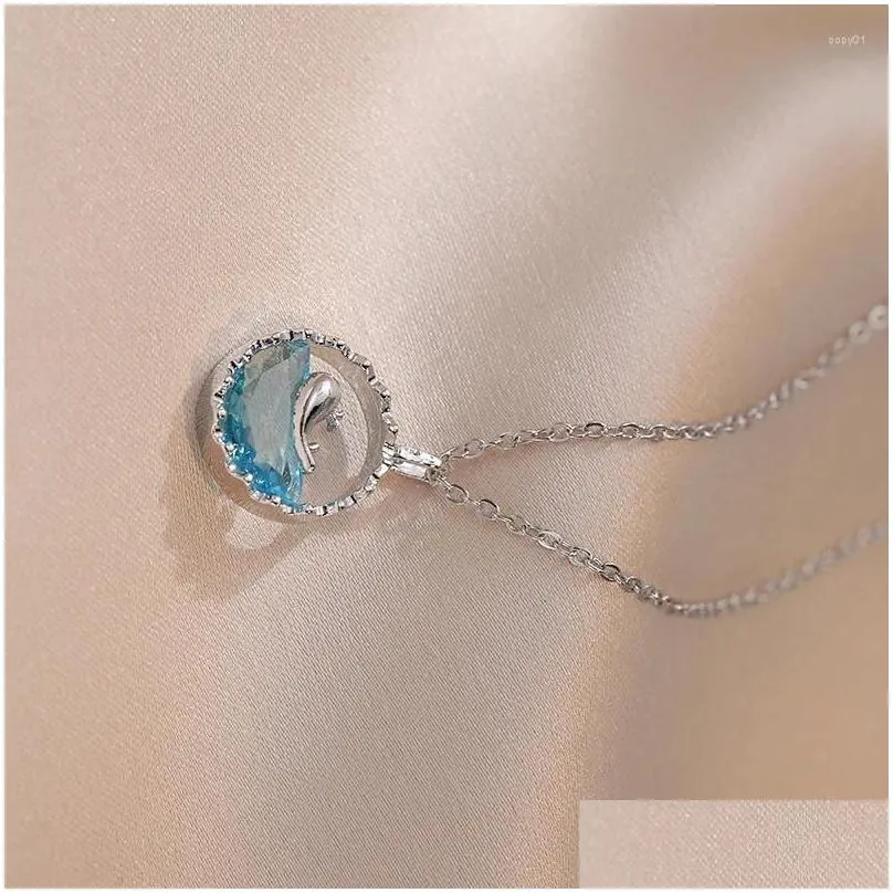 Pendant Necklaces Beautiful And Fashionable This Life Has You Meaning Rhinestone Whale Necklace For Women Perfect HolidayGift Girls