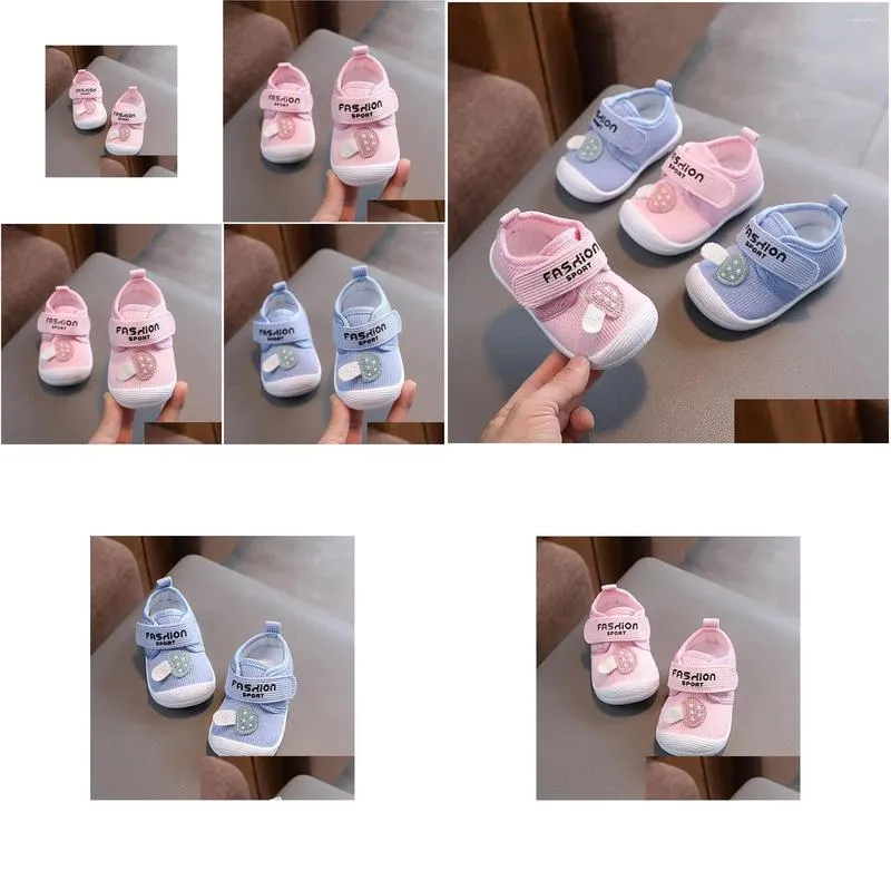 First Walkers 2024 Spring And Autumn 0-1-2 Years Old Baby Non-Slip Soft Soled Toddler Shoes For Men Women Children`s
