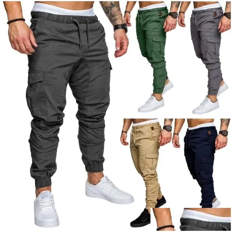 Men`s Pants Woven Fabric Casual With Multifunctional Pockets For Men 2024 Design Latest Style