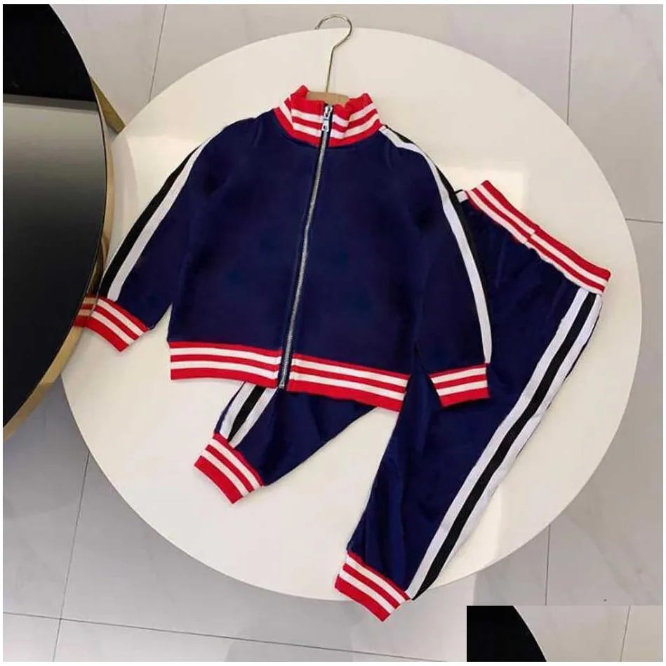 Designer Clothing Sets Kids New Luxury Print Tracksuits Fashion Letter Jackets Joggers Casual Sports Style Sweatshirt Boys Clothesl40
