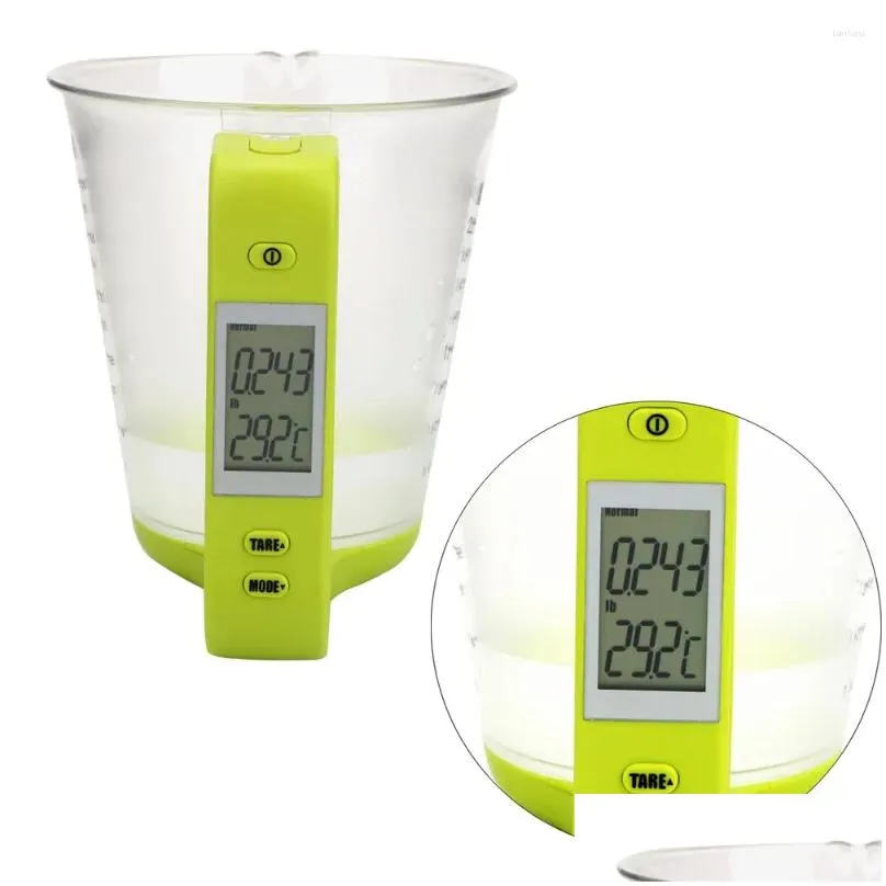 Measuring Tools NICEYARD Electronic Cup Kitchen Scales Digital Beaker Host Weigh Temperature Measurement Cups With LCD Display