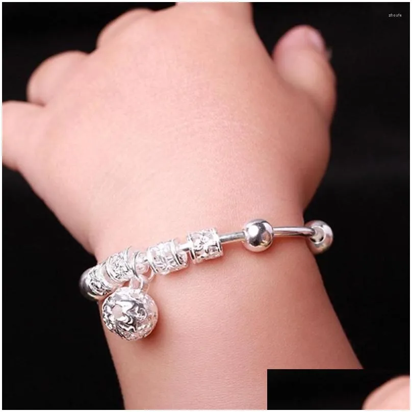 Bangle Jewelry Gift Adjustable Bracelet 2Pcs Infant Baby Embossing Bell Hand