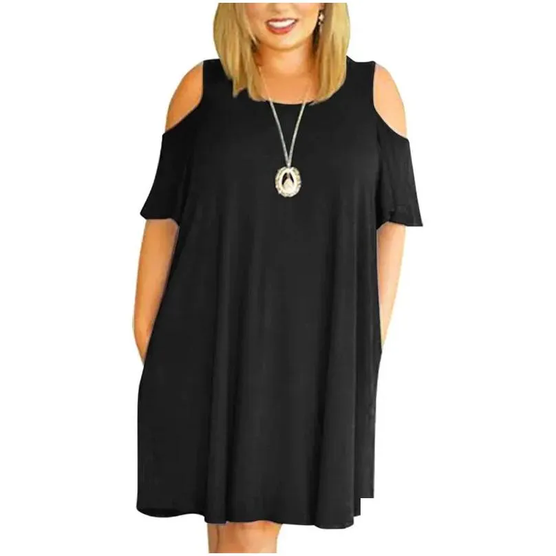 Tops Big size 9XL Dress for Fat MM 2022 Woman Summer dress Loose plus size dresses off the shoulder women clothing 9XL dress vestidos