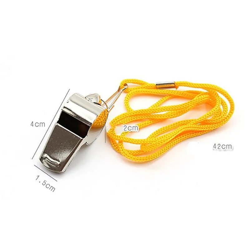 Other Festive & Party Supplies Stainless Steel Whistle Referee Special Purpose Medium Sporting Goods Football Volleyball Basketball Ou Dhpvc