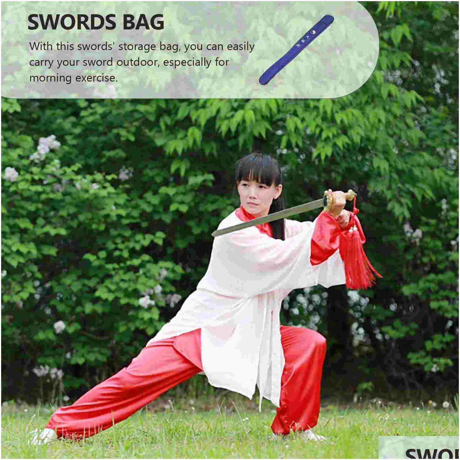 Arts Tai Chi Sword Sets Cover Chinese Kung Fu Bag Portable Swords