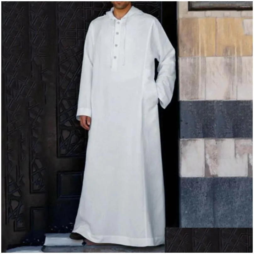 Ethnic Clothing Muslim Robe Men Jubba Thobe Saudi Arabia Kaftan Pour Homme Musulman Abaya Qamis Caftan Islamic Fashion Islam Dress Eid