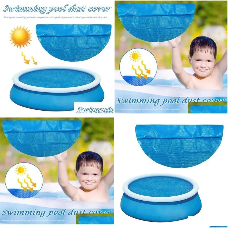 beach Mat Cover Outdoor Bubble Blanket 36m Diameter Solar Pool With Heart Pattern For Inflatable Above Ground Accessories8312673