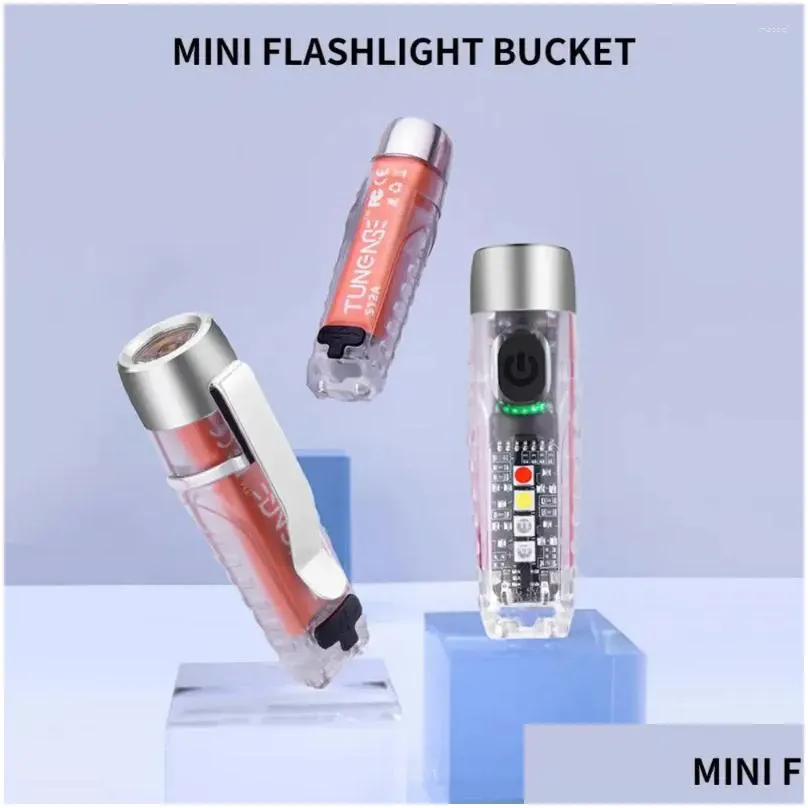 Flashlights Torches Small Household Outdoor Lighting Portable Waterproof 6500k Super Bright Magnetic Mini Led Long-range