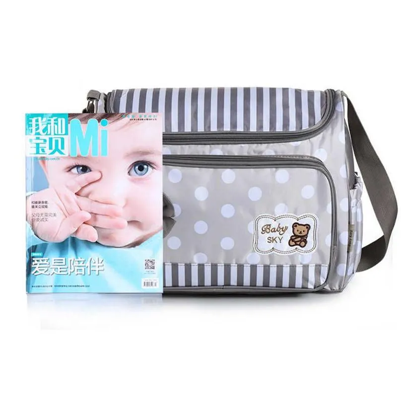 Diaper Bags 4Pcs/Set Bag Large Capacity Messenger Travel Mtifunctional Maternity Mother Handbag Baby Care Nappy Nursing 210907 Drop De Dhznm