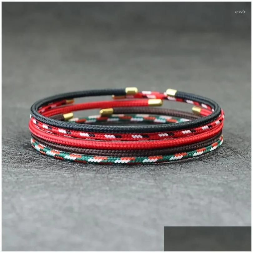 Charm Bracelets Noter Novel 2mm Thin Bangle Men Women Stainless Steel Open Bracelet Leisure Accessories Ethnic Cord Chain Braslet Gift