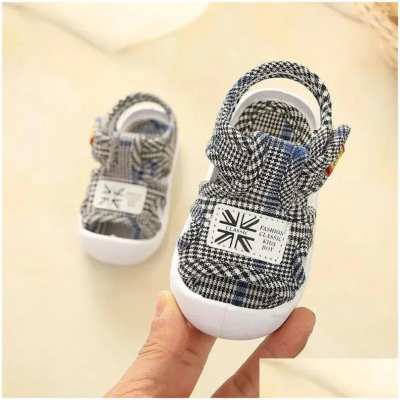 First Walkers Baby Sandals Summer 0-1-2 Years Old Boys And Girls Soft-soled Anti-slip Spring Toddler Shoes Anti-kick