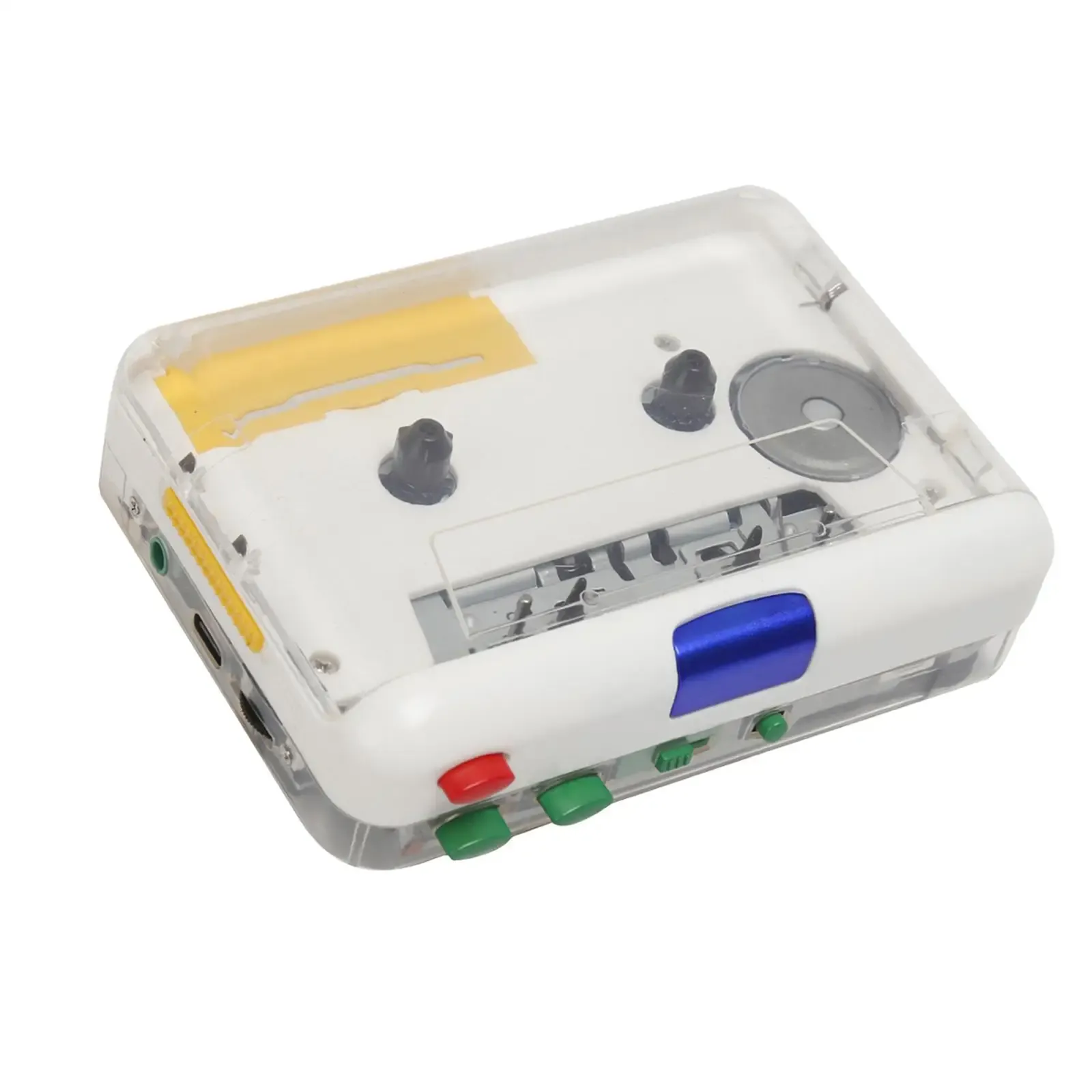 Multi Purpose Cassette Player 3.5mm Headphone Convert Tapes Vintage MP3 Converter Output to Headphone/Speaker Classical Recorder