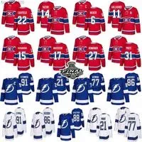 22 Cole Caufield Montreal Canadiens hockey jerseys 14 Nick 31 Carey Price Bay Lightning 91 Steven Stamkos 86 Kucherov 77 Hedman