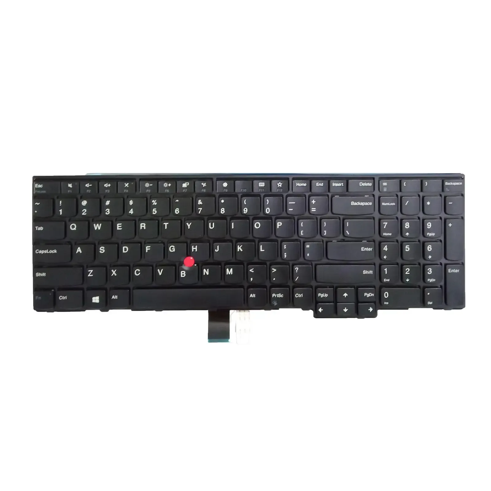 Laptop Keyboard US Layout Matte with Pointer Durable Keypad for L570 15.6inches 01AX610 01AX651 Replacement Black