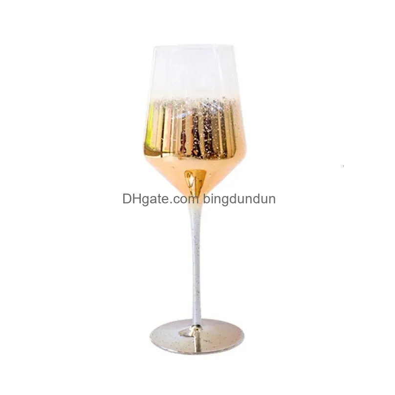 Wine Glasses Creative Starry Sky Glass Goblet Lead Champagne Goblets Party Dinner Drink Cup Home Decoration 221124 Drop Delivery Dhyth