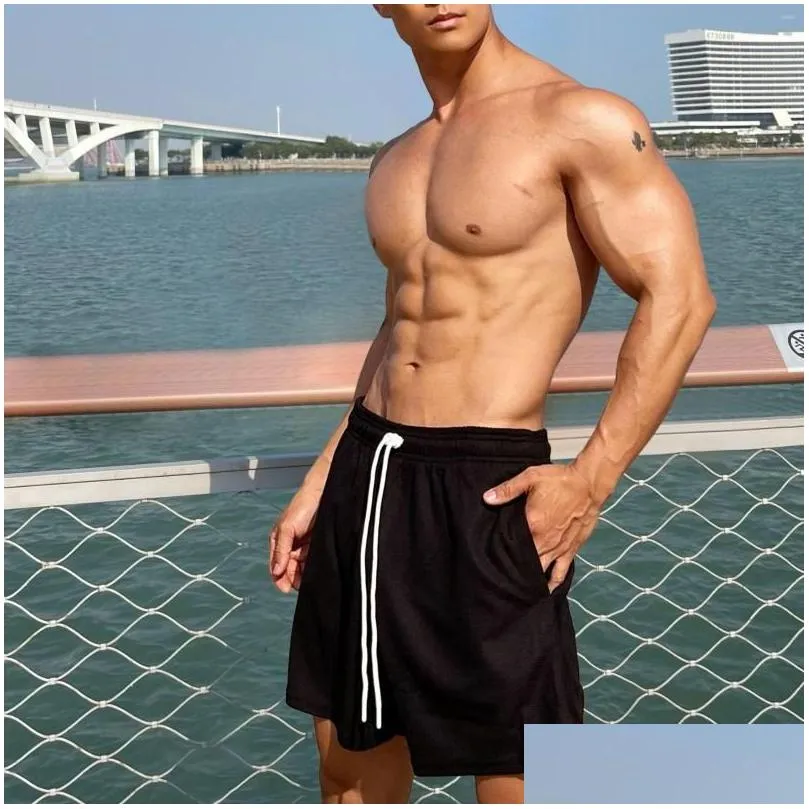 Men`S Shorts Mens Summer Basketball Training Loose Motor Muscle Outdoor Shortsman Brand Knee Length Male Leisure Beach Drop Delivery Dhtee