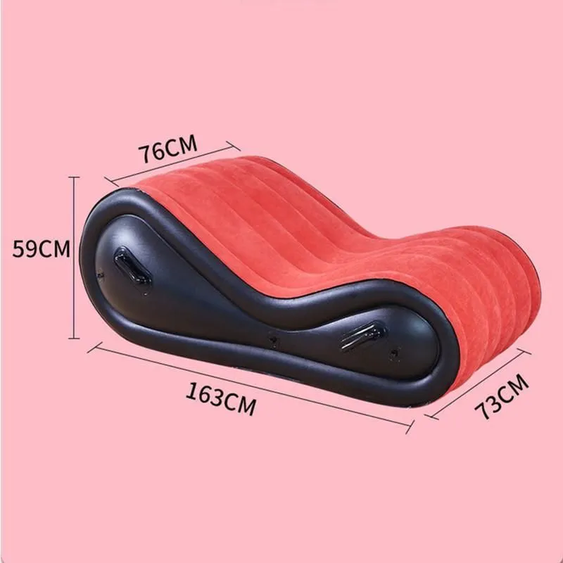 Camp Furniture Modern Inflatable Air Sofa For Adult Couple Love Game Chair With 4 Handcuffs Beach Garden Outdoor Foldable