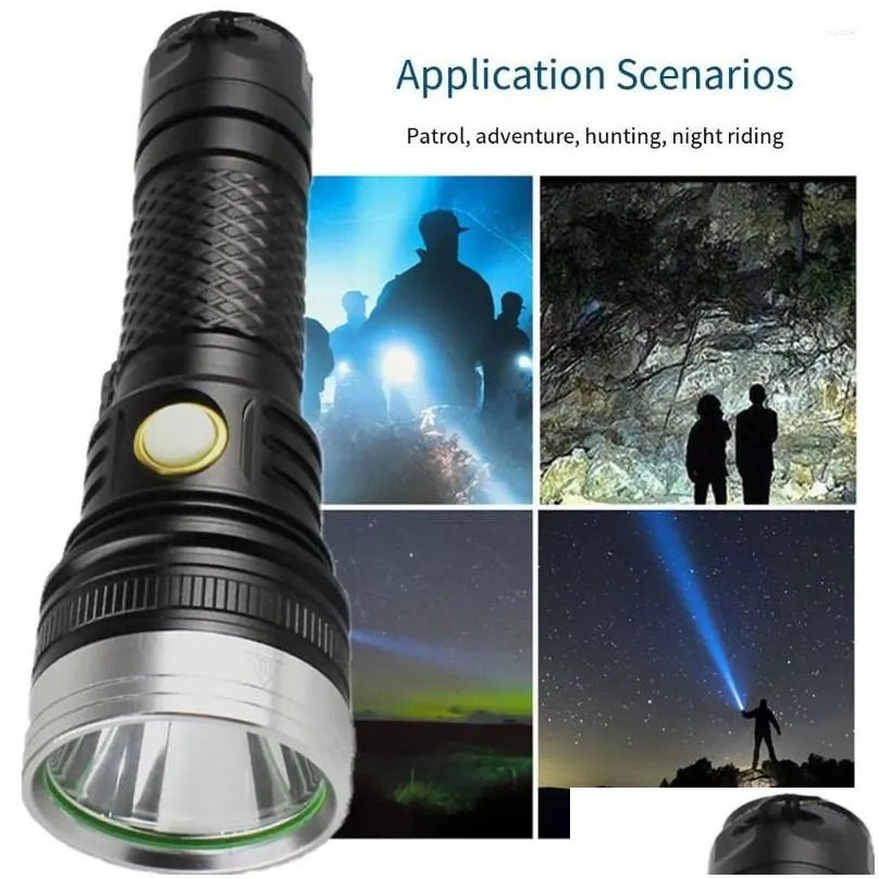 Flashlights Torches Powerful Mountaineering 21700 Torch Lantern Convenient