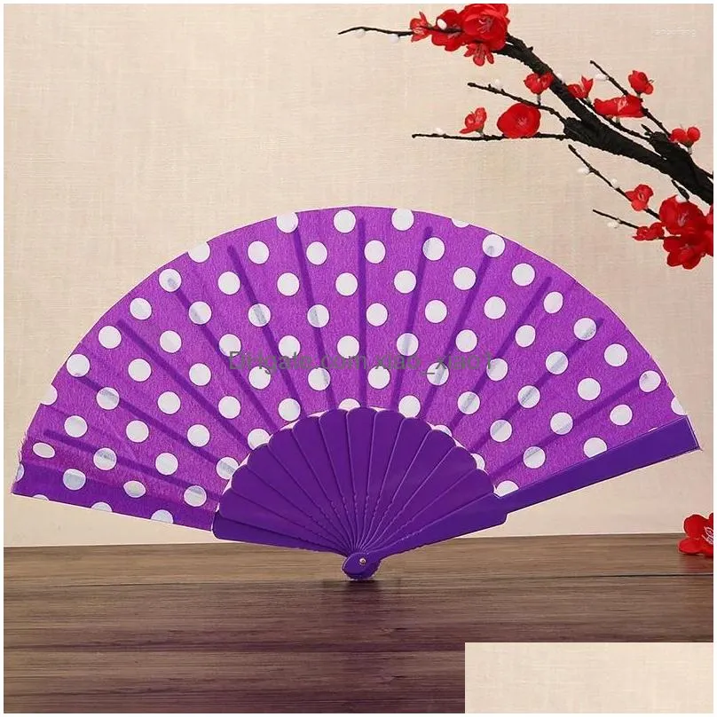 decorative figurines 1pc chinese style folding fans retro paper fan home decoration wedding party ornament gift