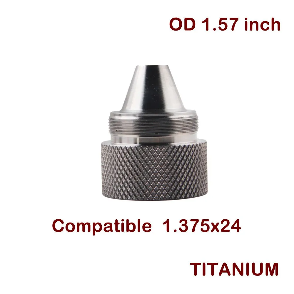 Titanium screw cups Thread Adapter 1.375x24 Fitting adpater 1/2x28 5/8x24