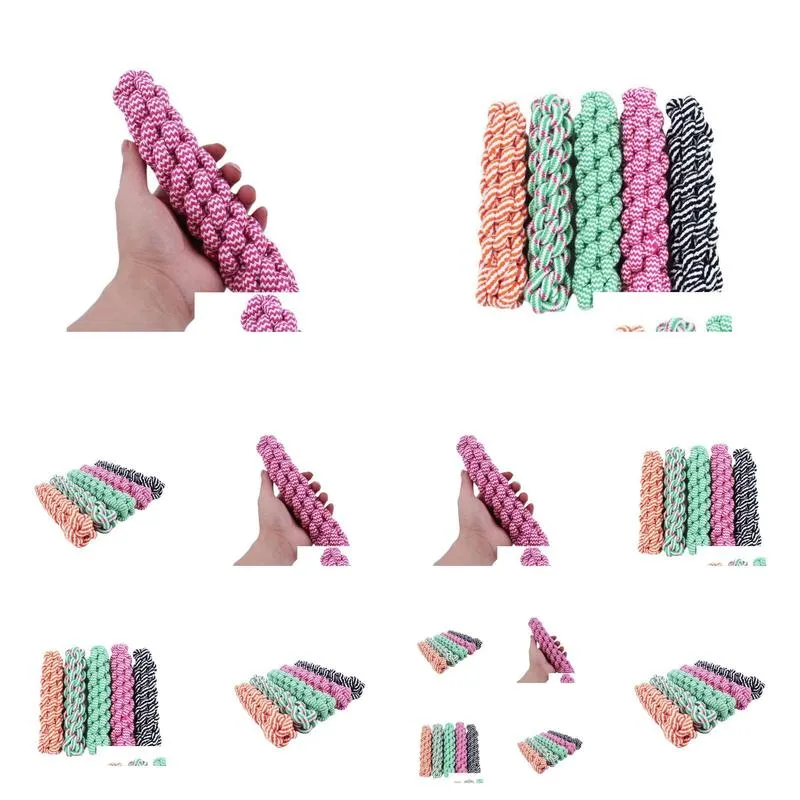 Dog Toys & Chews 21Cm Rope Tug Pets Puppy Chew Braided Toy For Dogs Training Bait Hjia1060 Drop Delivery Home Garden Pet Supplies Dh3Za