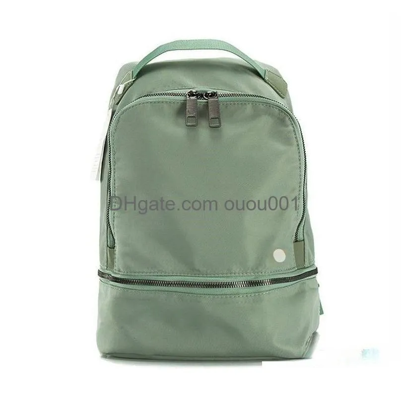 Outdoor Bags Lu-066 Six-Color High-Quality Student Schoolbag Backpack Ladies Diagonal Bag New Lightweight Backpacks Lu Women Yoga With Dhult