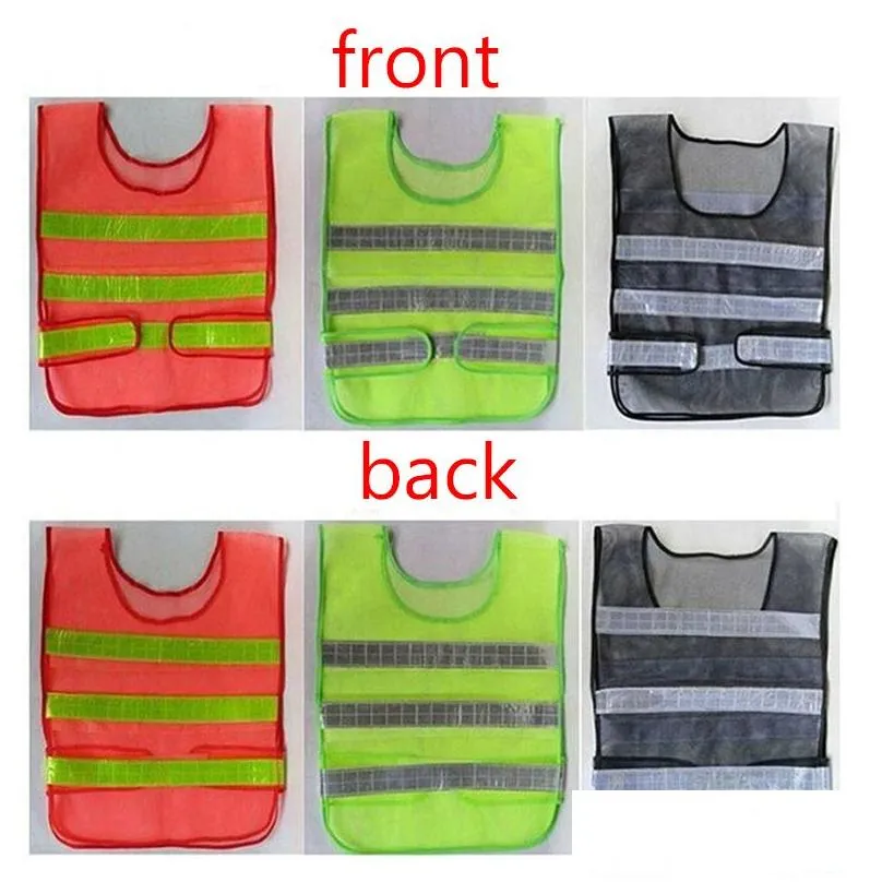 Reflective Safety Supply Wholesale High Visibility Vest Clothing Hollow Grid Vests Warning Working Construction Drop Delivery Office S Dh7Bs