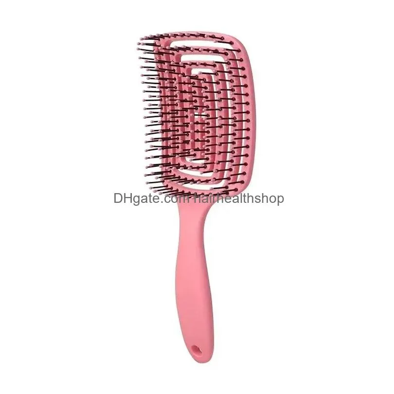 Hair Accessories Girls Scalp Mas Comb Hairbrush Bristle Nylon Women Wet Curly De Brush For Salon Hairdressing Styling Drop Delivery Pr Dhqpb