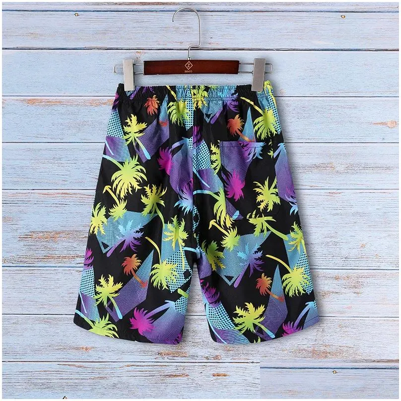 Men`S Swimwear Mens Beach Pants Summer Swimming Trunks Printed Fashionable Shorts Drop Delivery Apparel Clothing Dhqss