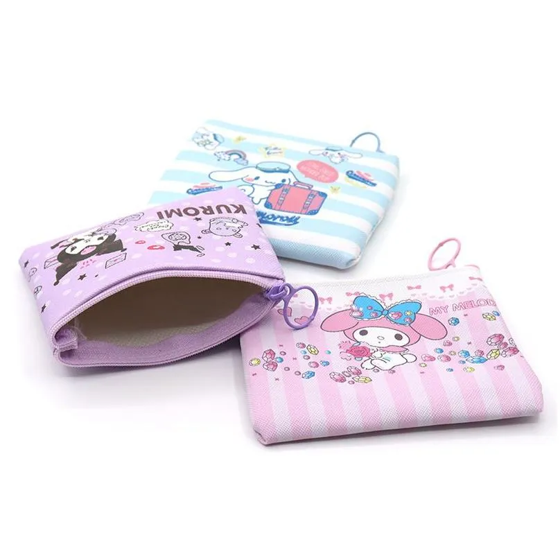 Purse Girl Cute Kuromi Cinnamoroll Coin Children Accessories Big Capactiy Zipper Bag Drop Delivery Baby, Kids Maternity Bags Dhvgn