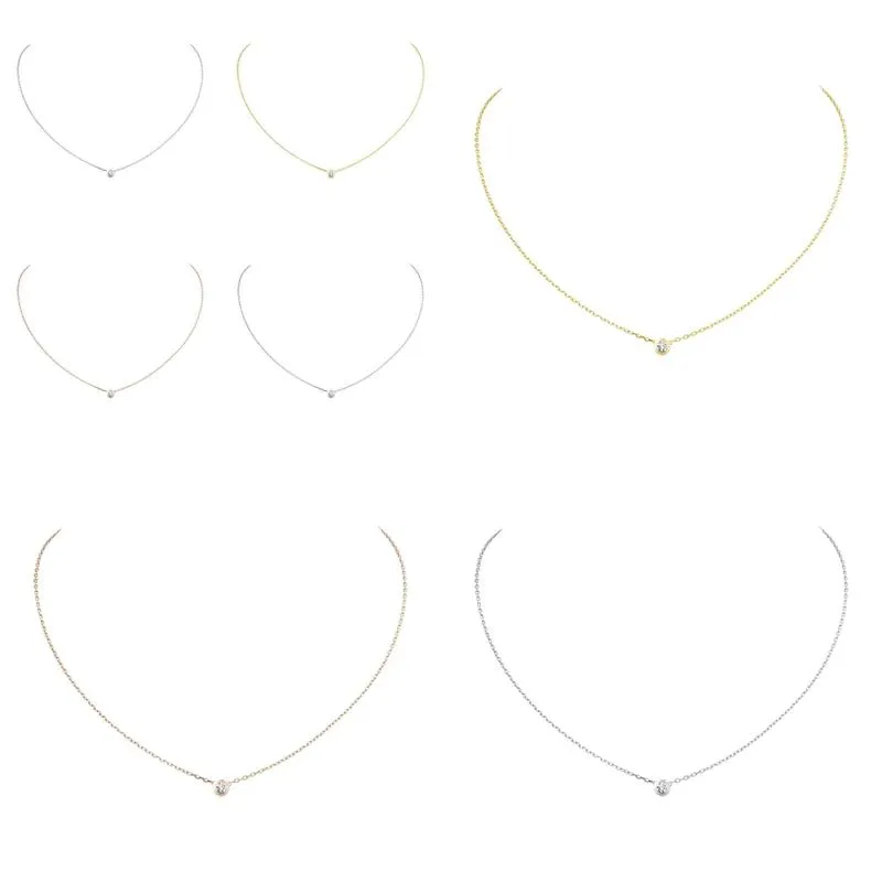 Pendant Necklaces Designer Jewelry Diamants Legers Diamond Damour Love Necklace For Women Girls Collier Bijoux Drop Delivery Pendants Dhgwz