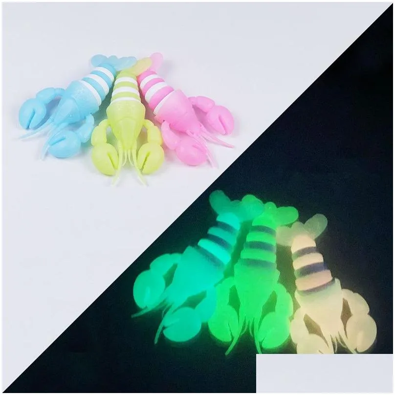 Party Favor Luminous Fidget Lobster Toys Slug Sensory Decompression Relieve Kids Birthday Drop Delivery Home Garden Festive Supplies E Dhie4