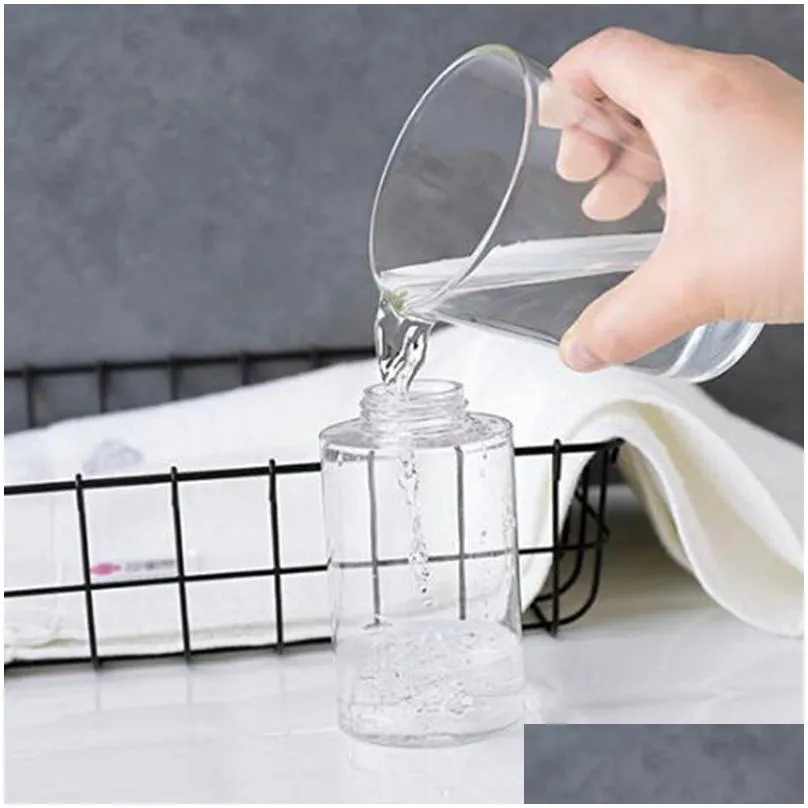 wholesale 100ml remover cleaner liquid storage container empty small pressure bottle ail art mini pump dispenser bottles packing