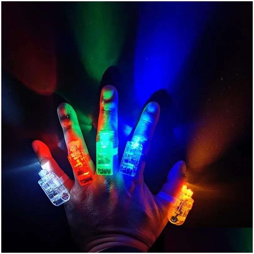 mini led finger lights small size toy night lights whole pull on off laser