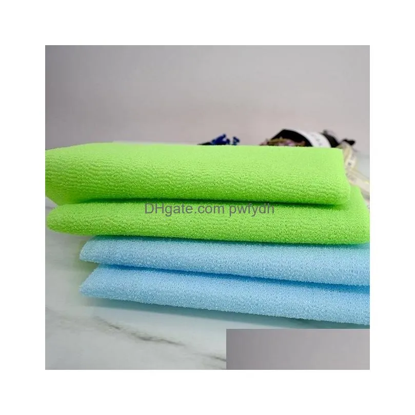 30x90cm novelty multi colors salux nylon japanese exfoliating beauty skin bath shower wash cloth towel back scrubbers zza1566