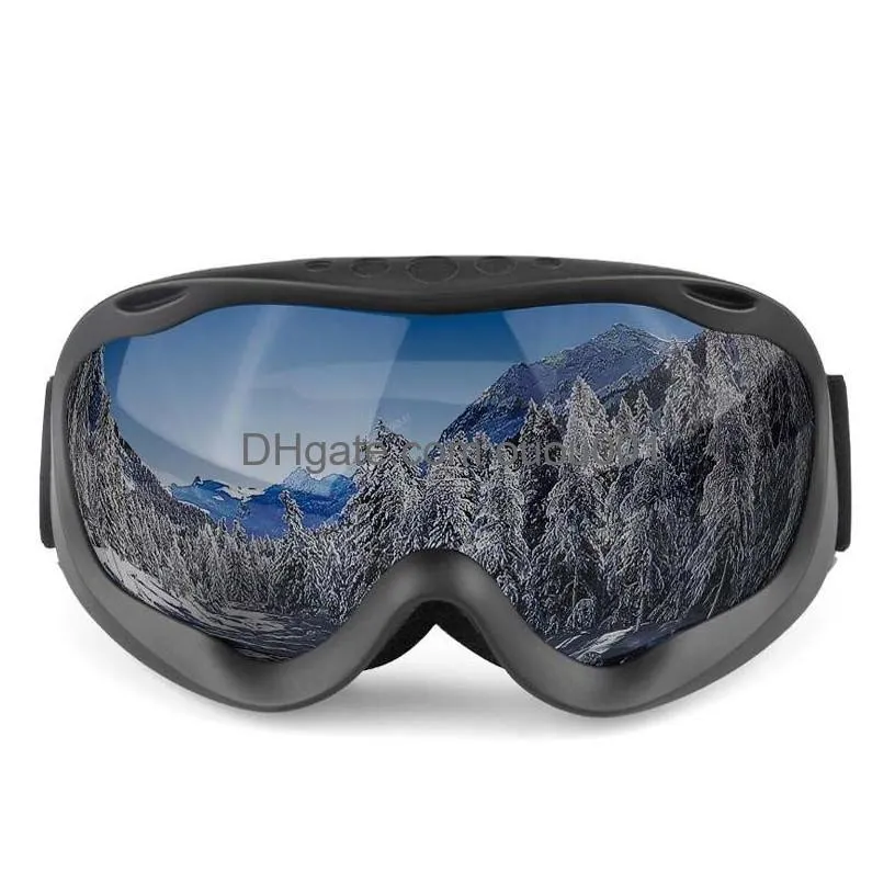 Ski Goggles New Cylinder Double-Layer Fog-Proof Men And Women Outdoor Sand Equipment Pf Drop Delivery Sports Outdoors Snow Protective Dh1Sm