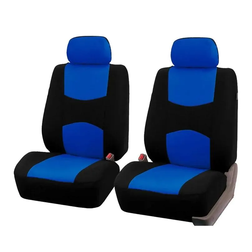 Car Seat Covers Ers Front Pair In Black And Grey Carseat Protectors For Driver Passenger Motive Accessories15151141 Drop Delivery Auto Otced