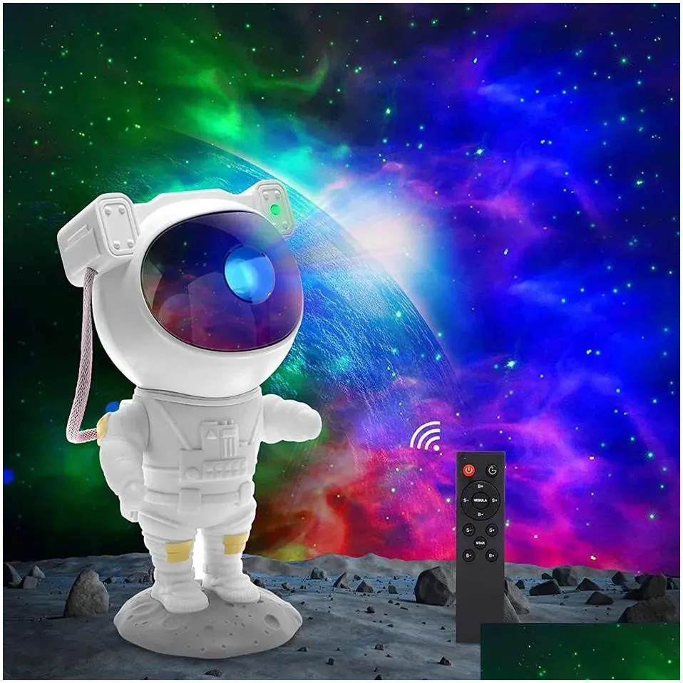 Other Indoor Lighting Astronaut Galaxy Star Led Projector Night Light App Control Color Bedroom Home Decoration Childrens Birthday Gif Dhrkb