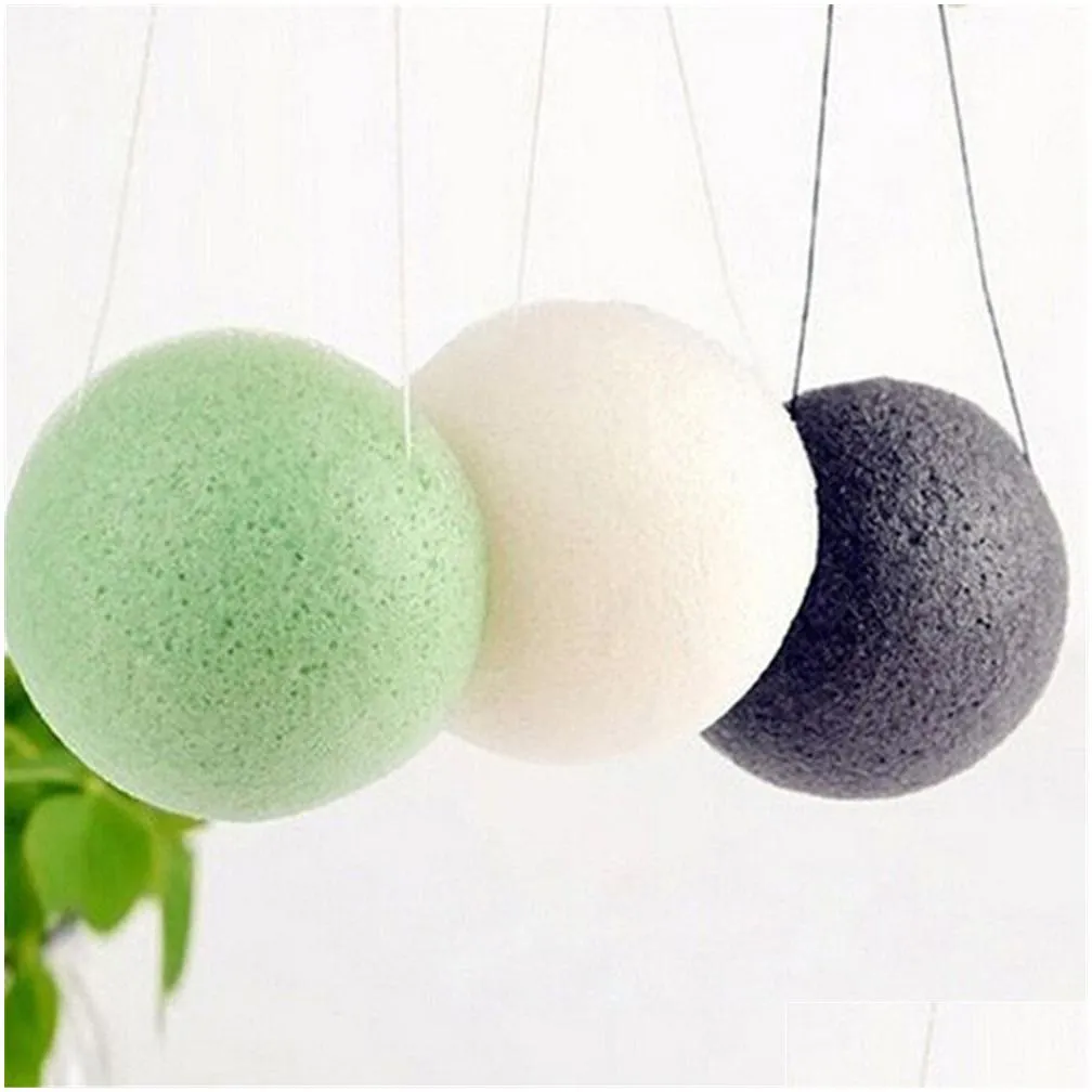 konjac sponge facial puff face cleanse washing sponges konnyaku exfoliator cleansing facial care makeup tool