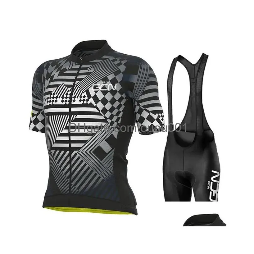 Cycling Jersey Sets Raudax Gcn 2023 Summer Men Anti Uv Set Breathable Racing Sport Bicycle Clothing 230822 Drop Delivery Dhxal