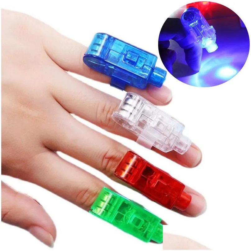 mini led finger lights small size toy night lights whole pull on off laser