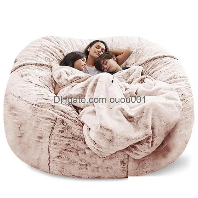 Camp Furniture Nt Beag Sofa Er Big Xxl No Stuffed Bean Bag Pouf Ottoman Chair Couch Bed Seat Puff Futon Relax Lounge Drop Delivery Dhbwg