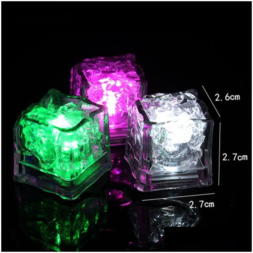 led ice cubes colorful other lights luminous glowing induction wedding festival christmas bar ktv toys